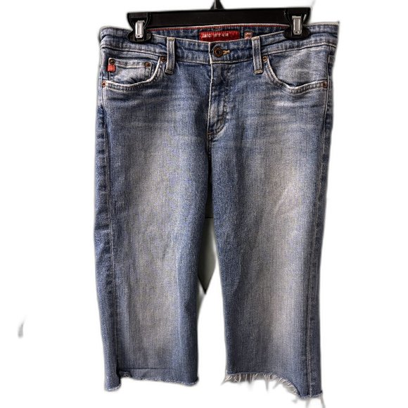 Big‎ Star Sweet Low Boot Cutoff Jean Shorts Size 30T Raw Hem - Picture 1 of 16